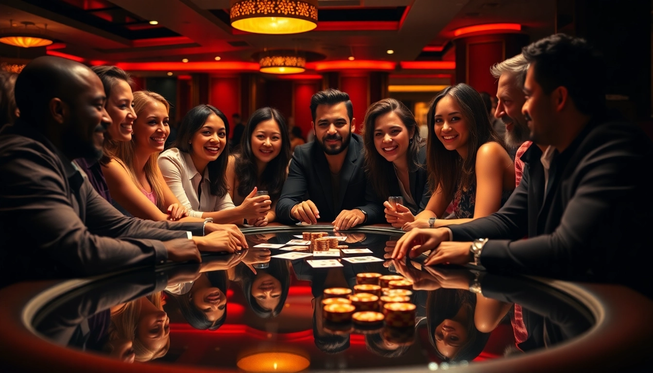 Capture the thrill of a poker game at https://deanmadonia.com/ with friends around a sleek casino table.